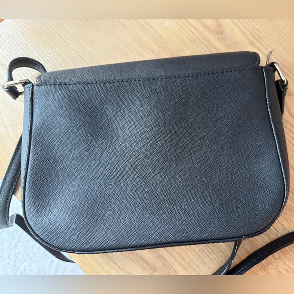 Kate Spade Black Leather Purse Crossbody Satchel Tote Bag Messenger Adjustable - Picture 11 of 14